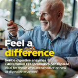 Ingrédients du Digest Basic + Probiotics visibles sous loupe pour transparence