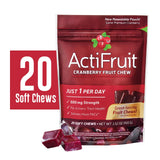 ActiFruit d’Enzymatic Therapy, ingrédients visibles et concentration pratique.
