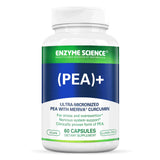 Enzyme Science PEA+ Meriva, bouteille de capsules pour un soutien potentiel des systèmes nerveux et musculaires