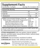 Enzymedica Aqua Biome composition DHA EPA DPA – nutriments clés