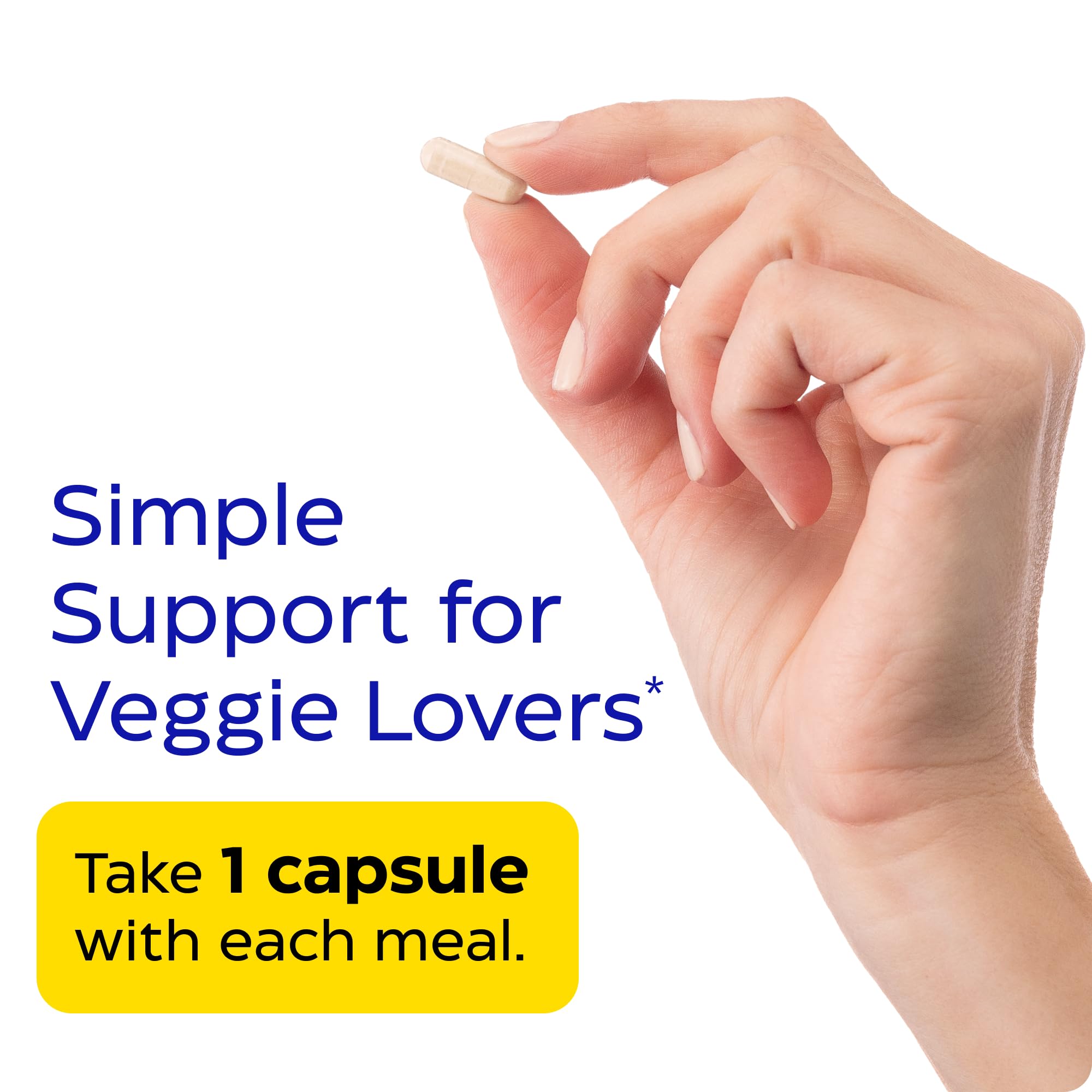 BeanAssist d'Enzymedica: emballage écoresponsable et usage pratique au quotidien.