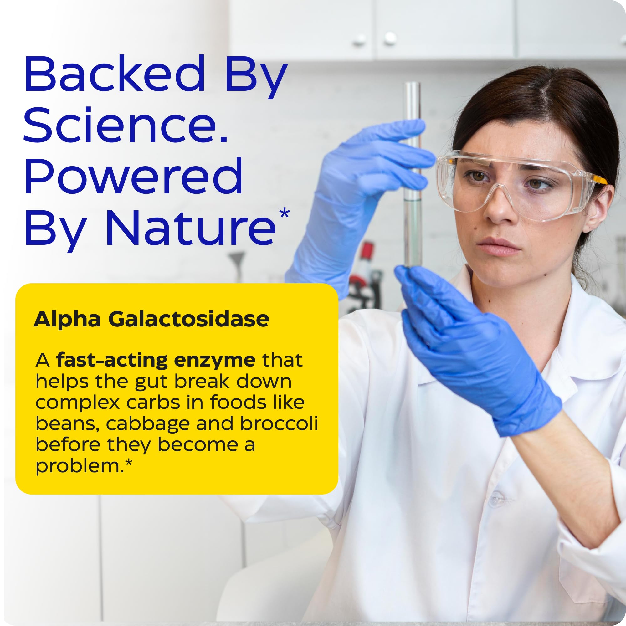 BeanAssist d'Enzymedica: gélule à prendre avant le repas pour faciliter la digestion.