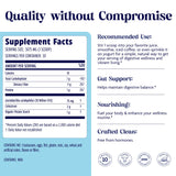 Ingrédients simples, sans gluten, soja ni arômes artificiels.