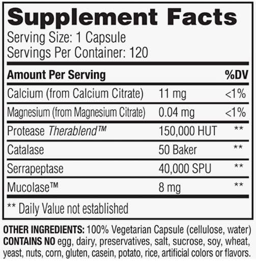 Gélules Enzymedica Défense Immunitaire visibles, soutien possible du système respiratoire