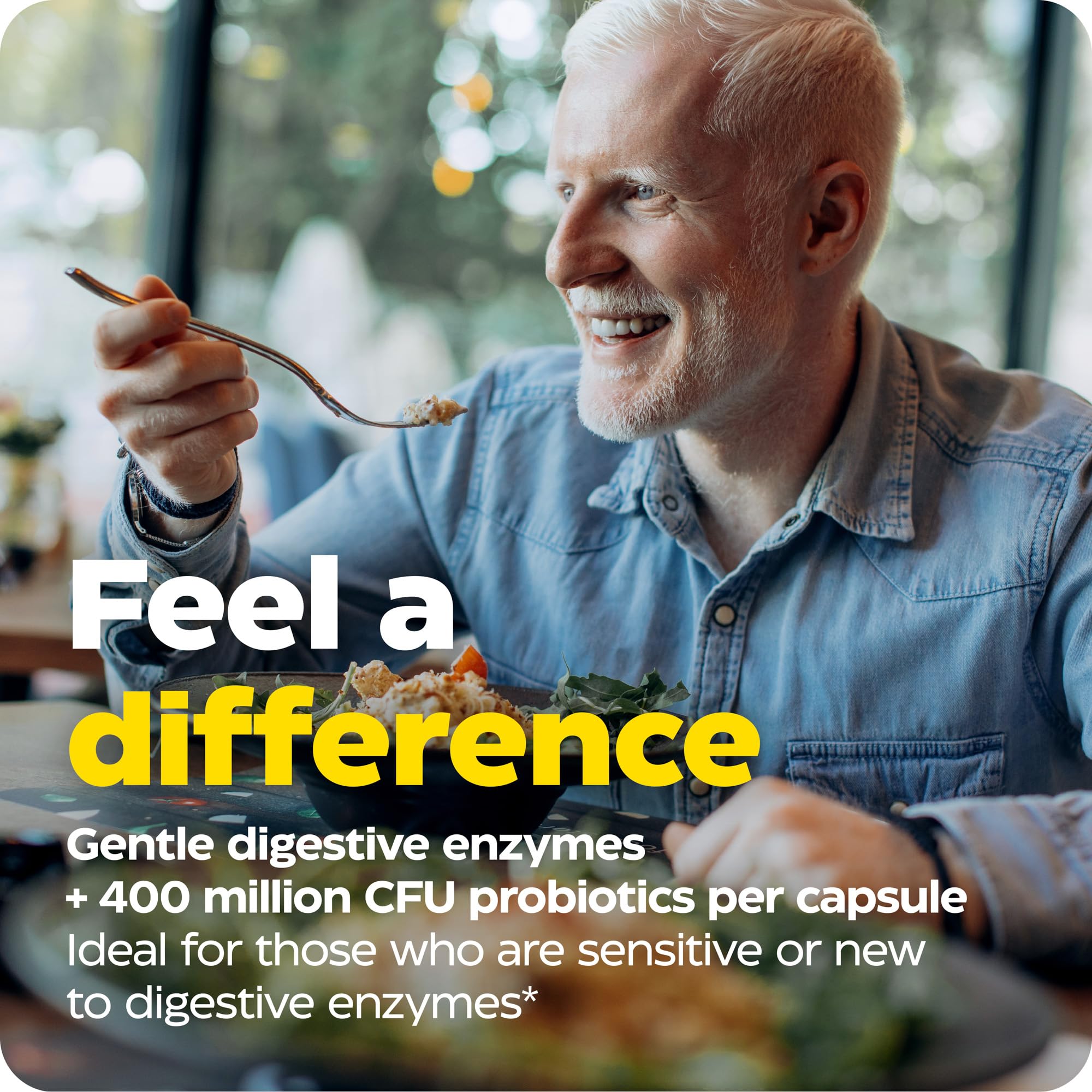 Capsules faciles à avaler d’Enzymedica Digest Basic Probiotics en utilisation quotidienne