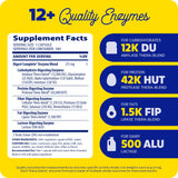 Étiquette clair sur Enzymedica Digest décrivant les ingrédients et l’utilisation.