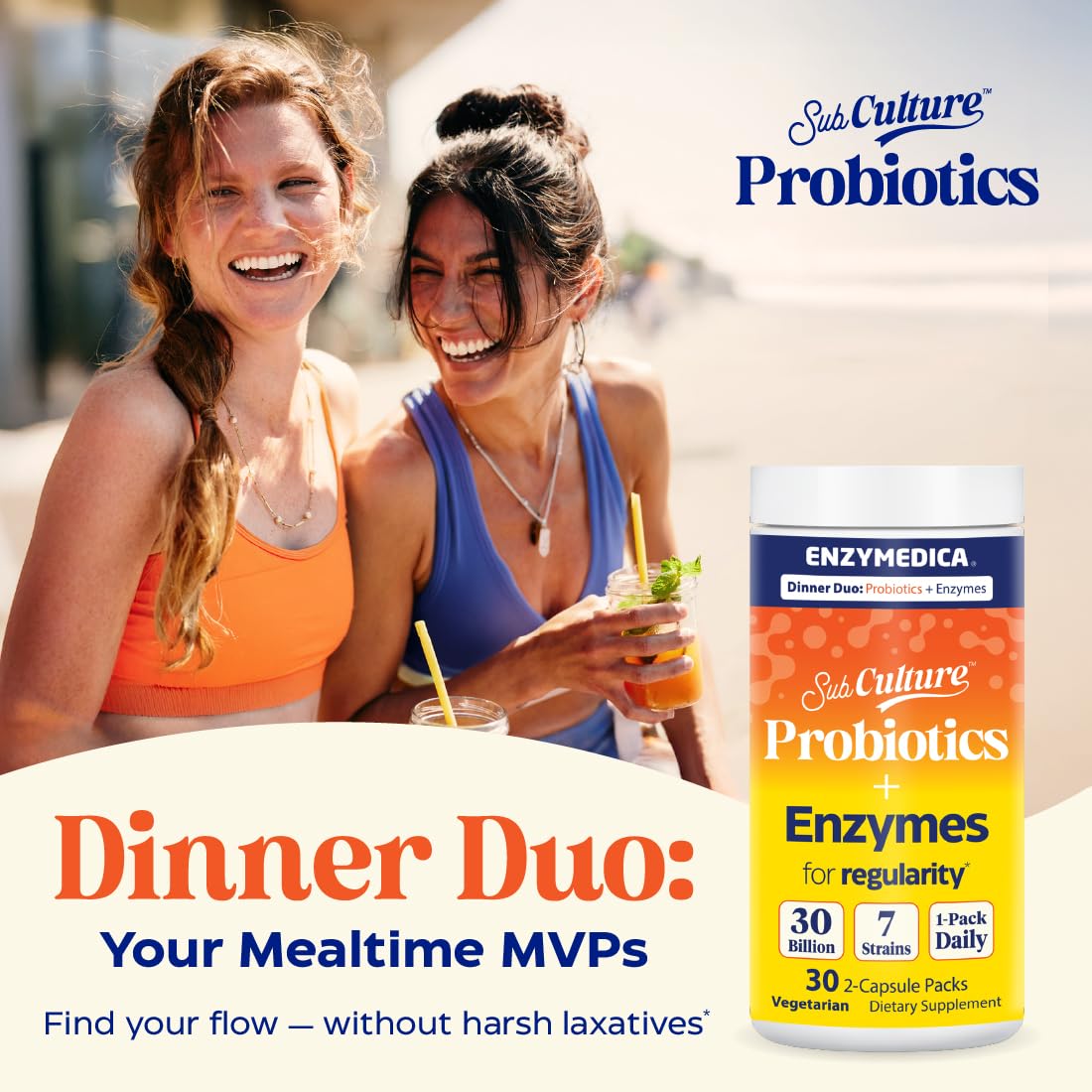 Enzymedica Dinner Duo – enzymes digestives à large spectre pour une meilleure digestion.