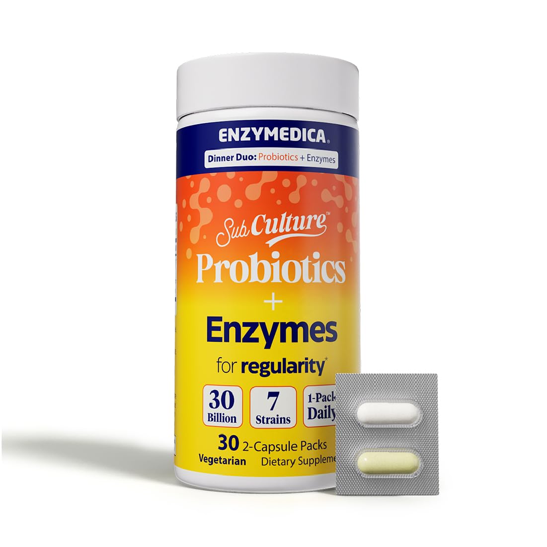 Enzymedica Dinner Duo en pack régularité, soutien digestif après le repas.