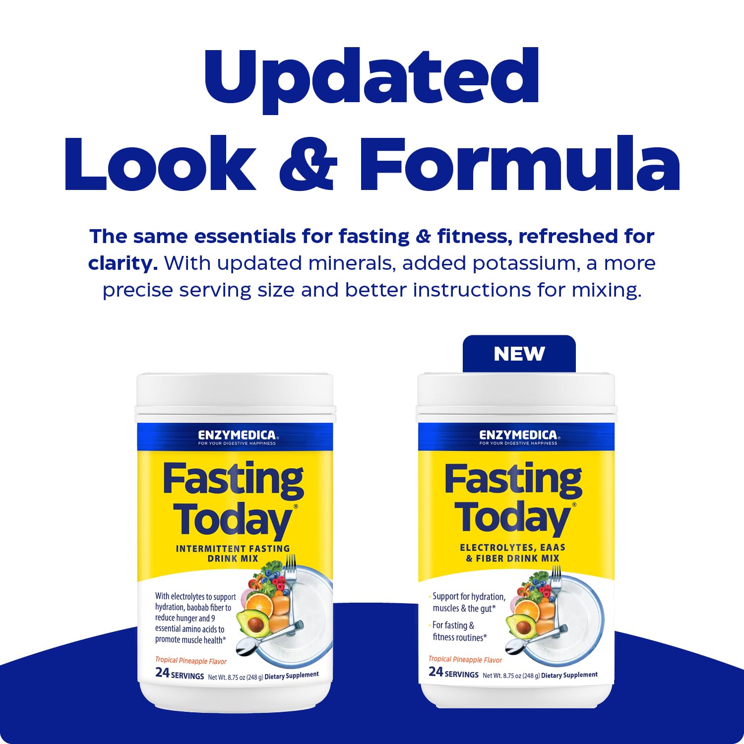 Fibres de baobab Enzymedica Fasting Today, aide à la satiété sans rompre le jeûne.