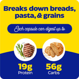 Emballage GlutenEase clair et lisible, facile à stocker