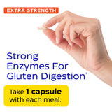 Enzymedica GlutenEase Extra Strength – étiquette claire et formule sans gluten ni produits laitiers