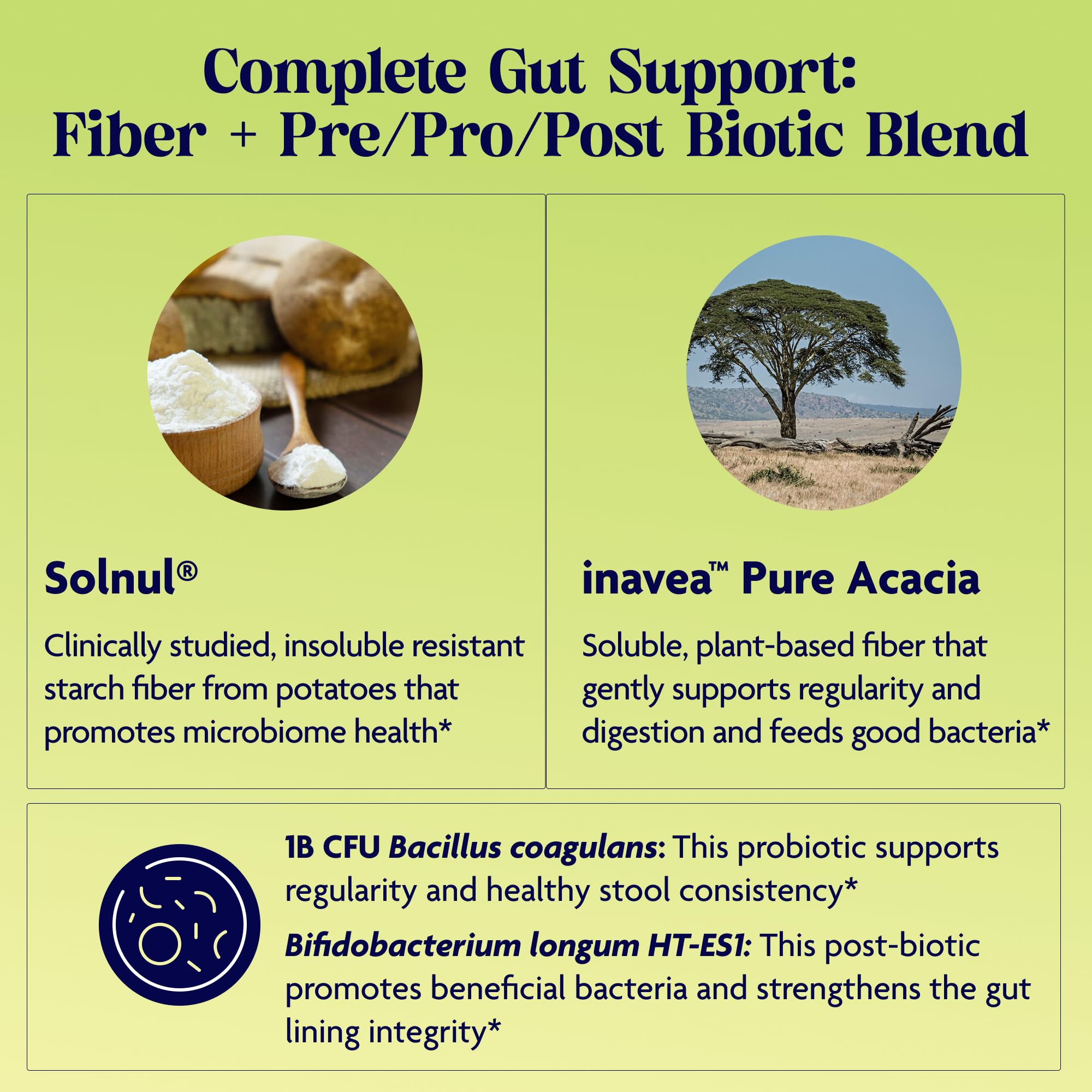 Enzymedica Let’s Go Fiber+ verre d’eau avec poudre, routine facile