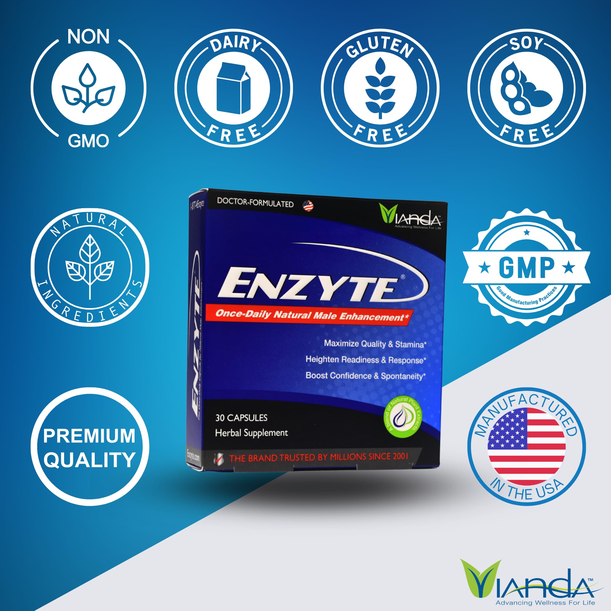 Enzyte MRC ingrédients-clés: ginseng et ginkgo pour soutien général