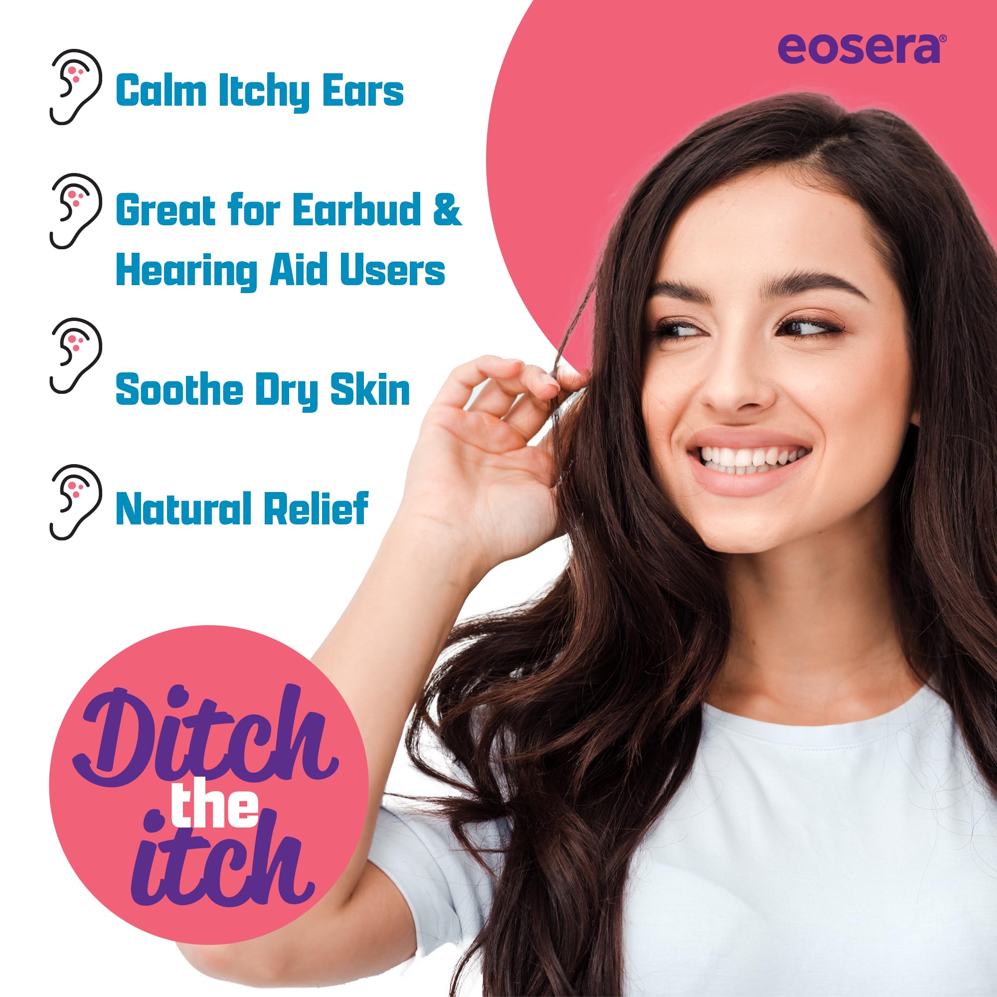 EOSERA Ear Itch MD – Barrière protectrice légère à l entrée du conduit.