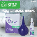 EOSERA Ear Wax MD ampoule de rinage en main.