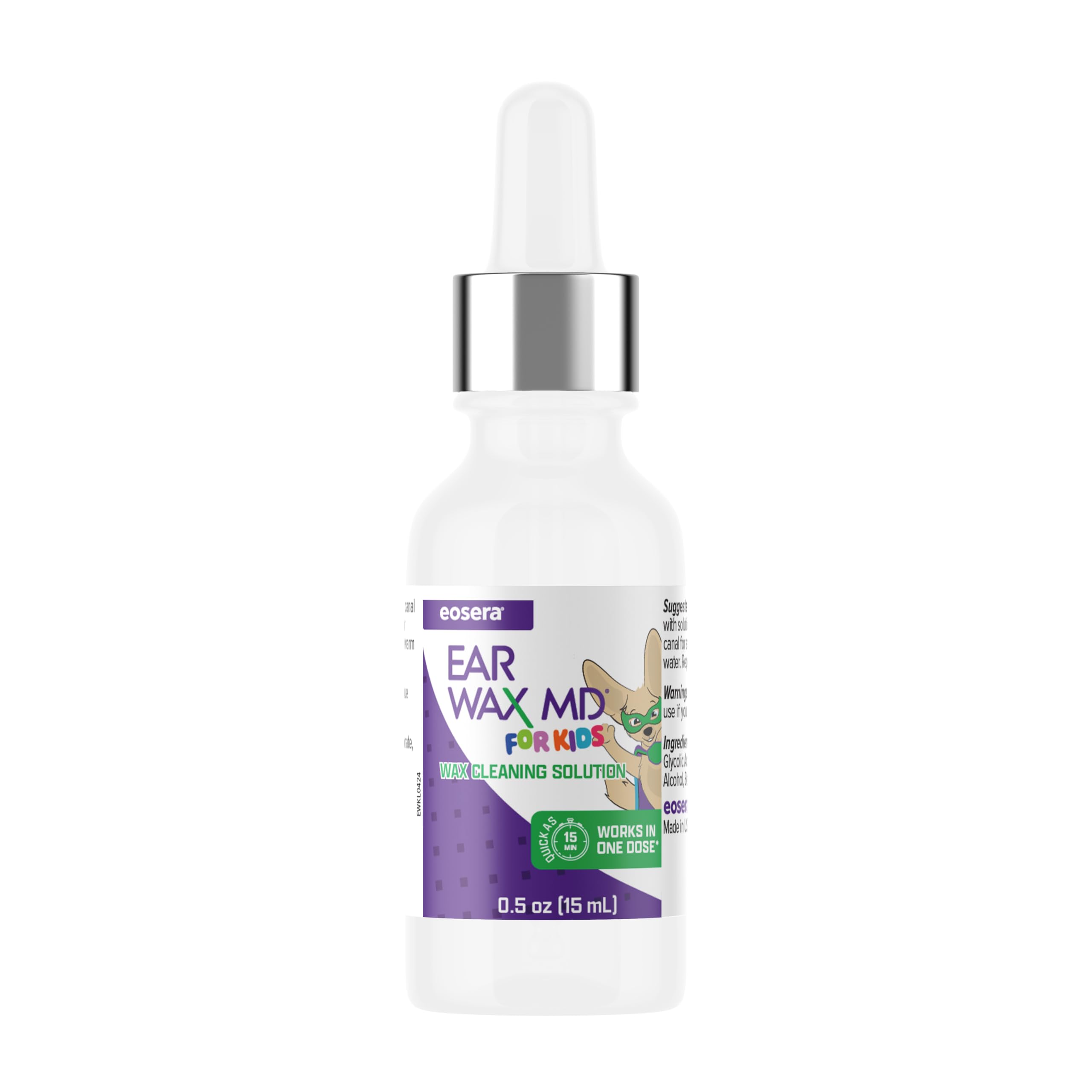 Rangement et sécurité du kit eosera Ear Wax MD pour une routine domestique.