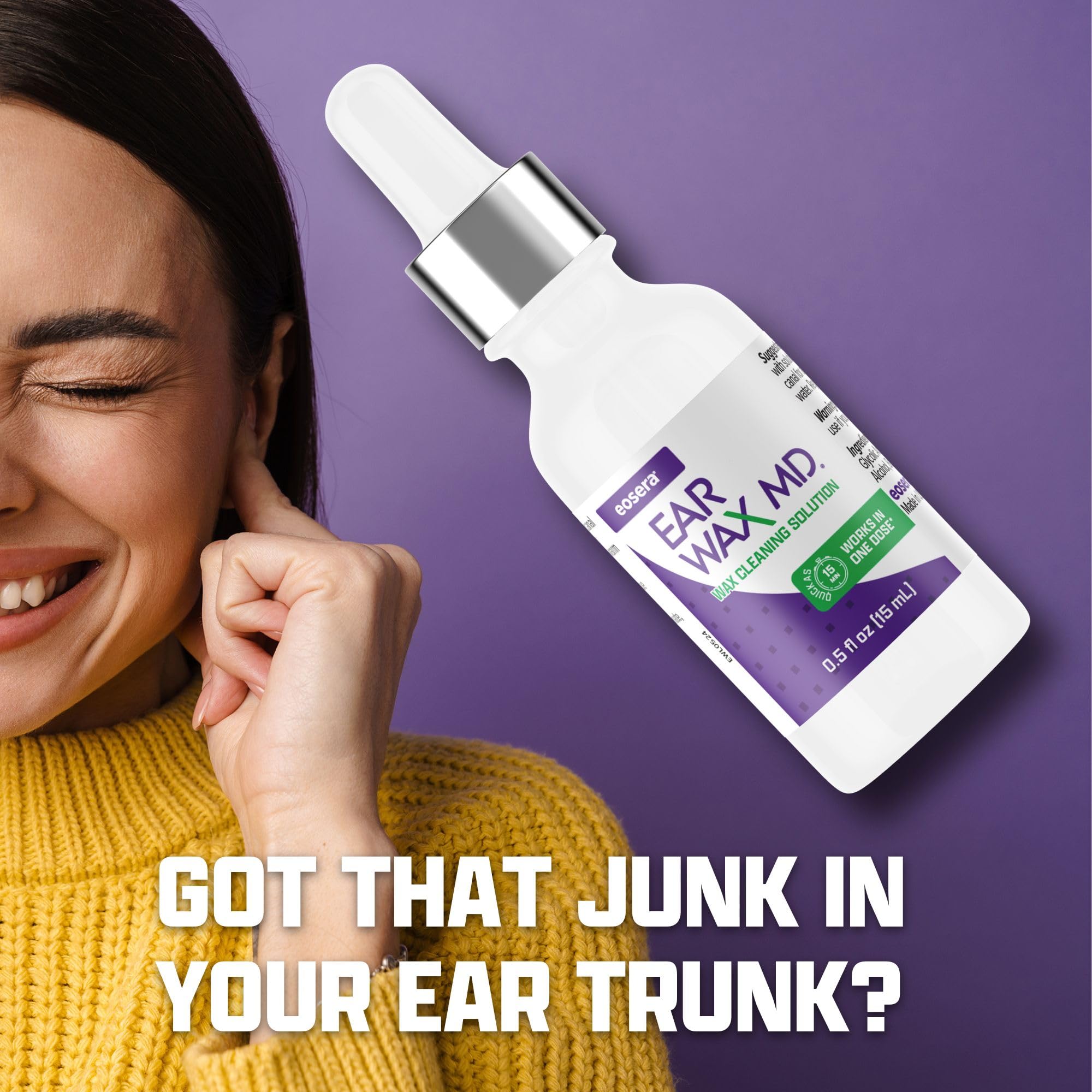 EOSERA Ear Wax MD utilisation adaptée adultes et enfants.