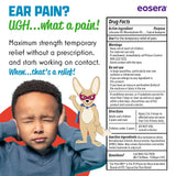 Enfant utilisant les gouttes Eosera pour soulager la douleur d oreille.
