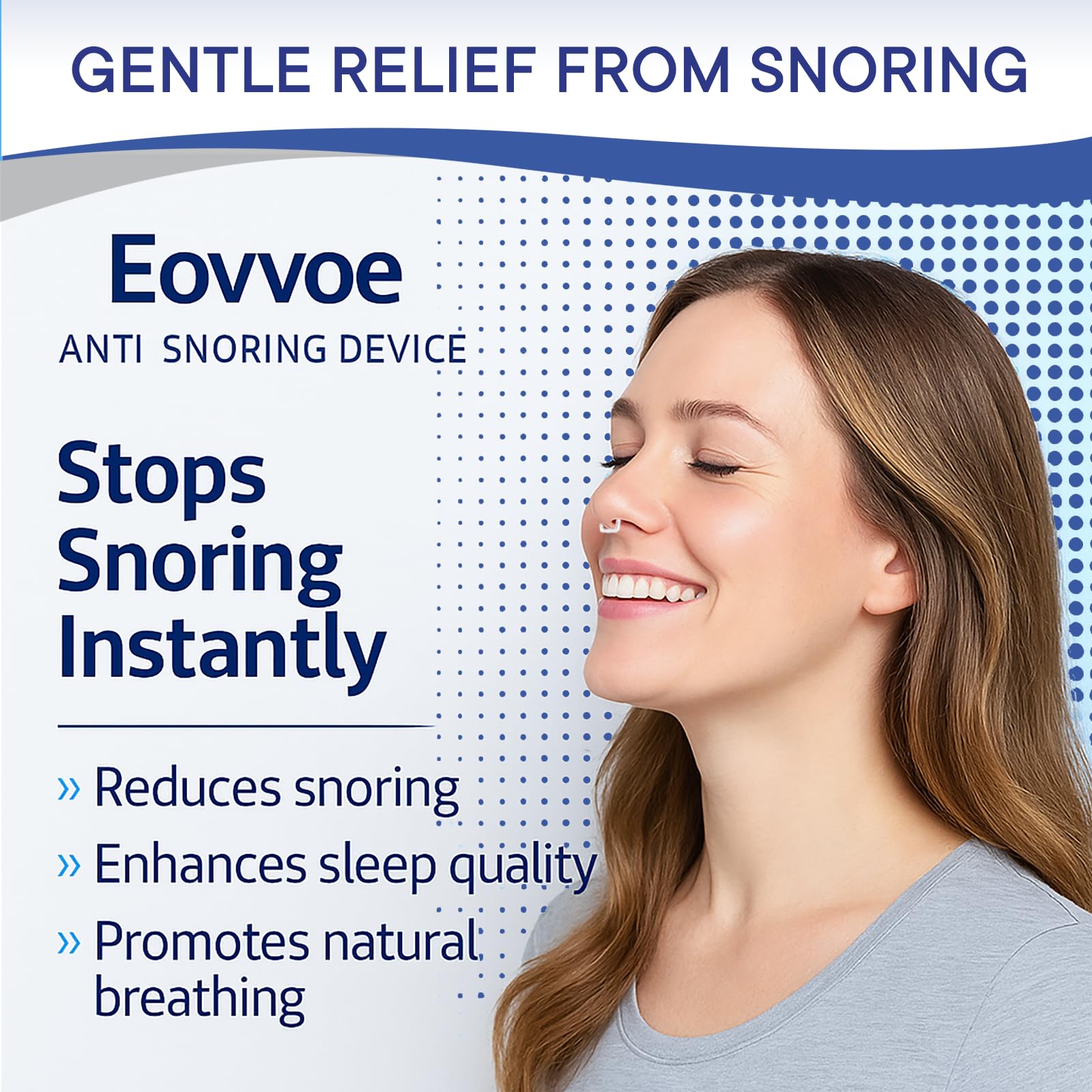 Silicone doux hypoallergénique Eovvoe pour un confort nocturne.