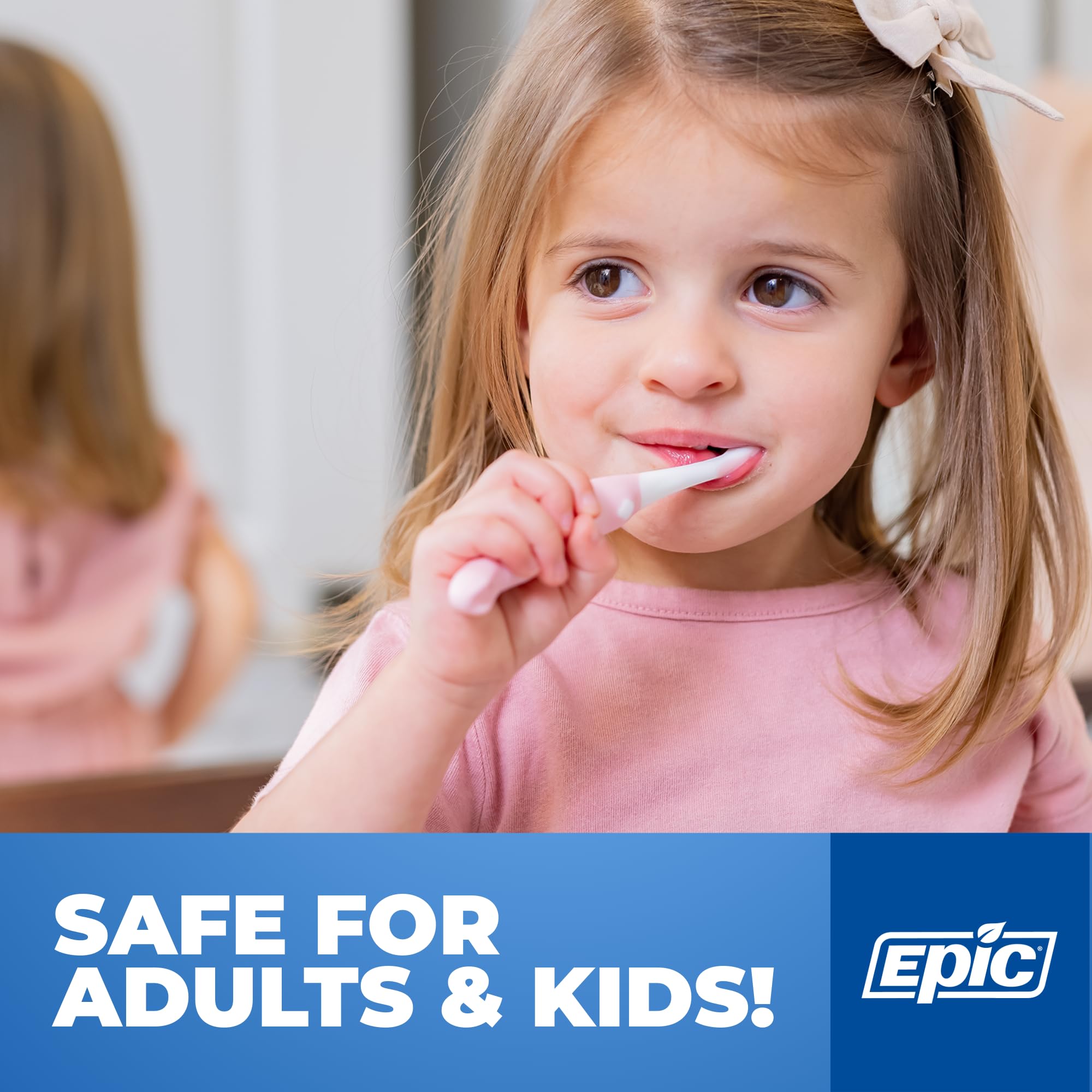 Epic Dental Xylitol Fluoride Pâte végan et sans gluten, ingrédients propres