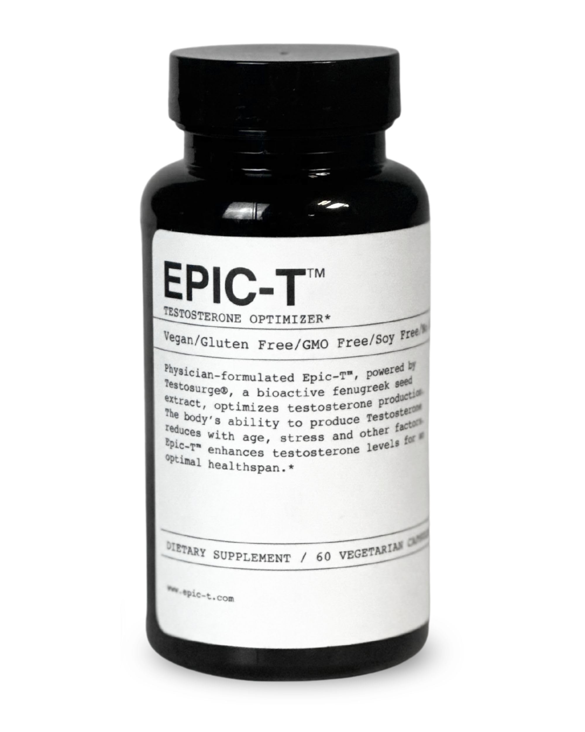 EPIC-T Support Formula, bouteille montrant le mélange végétal pour le bien-être quotidien.