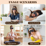 Epinuo masque yeux se plie et se glisse dans le sac.