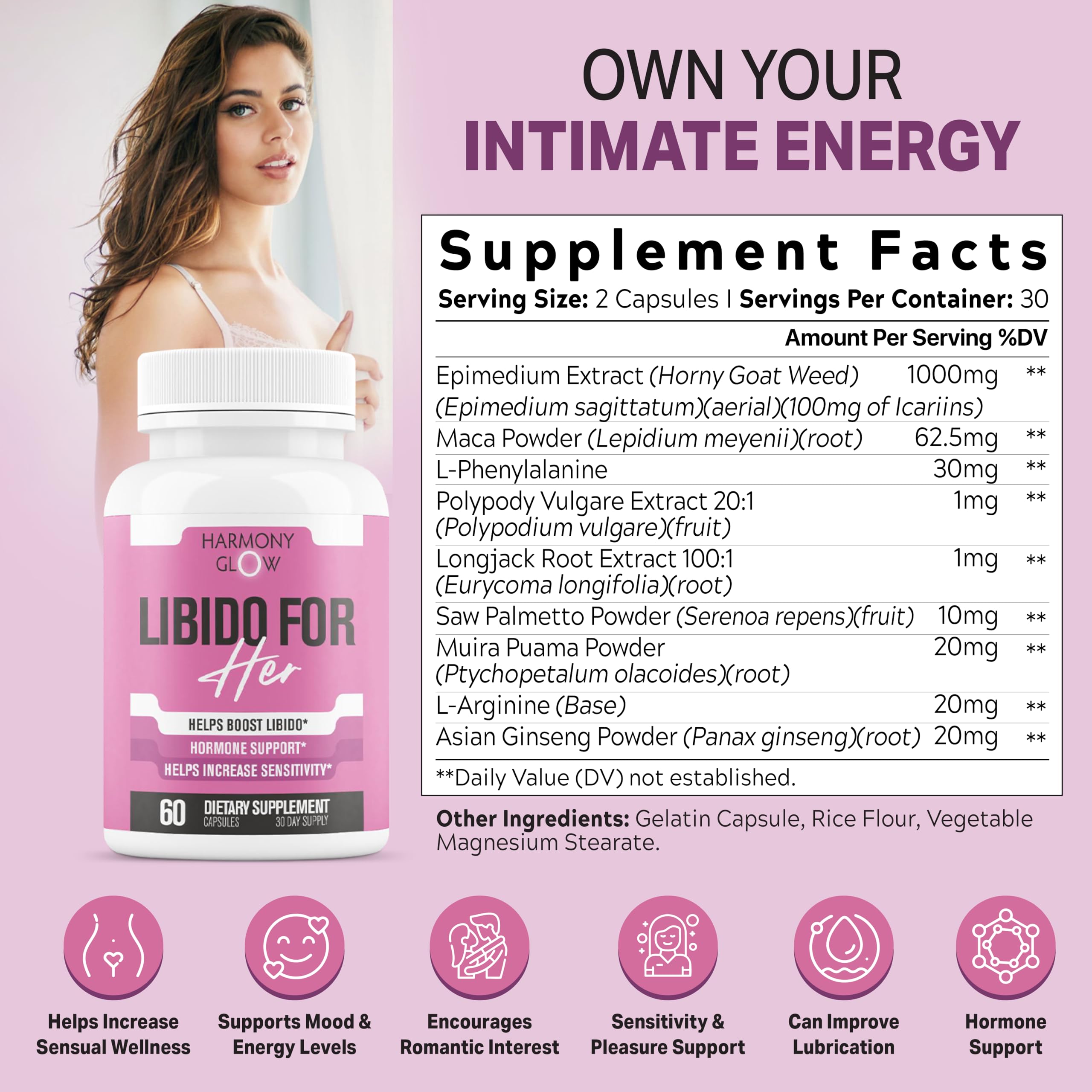 EPN Supplements Libido pour Elle – capsules faciles à intégrer dans votre routine.