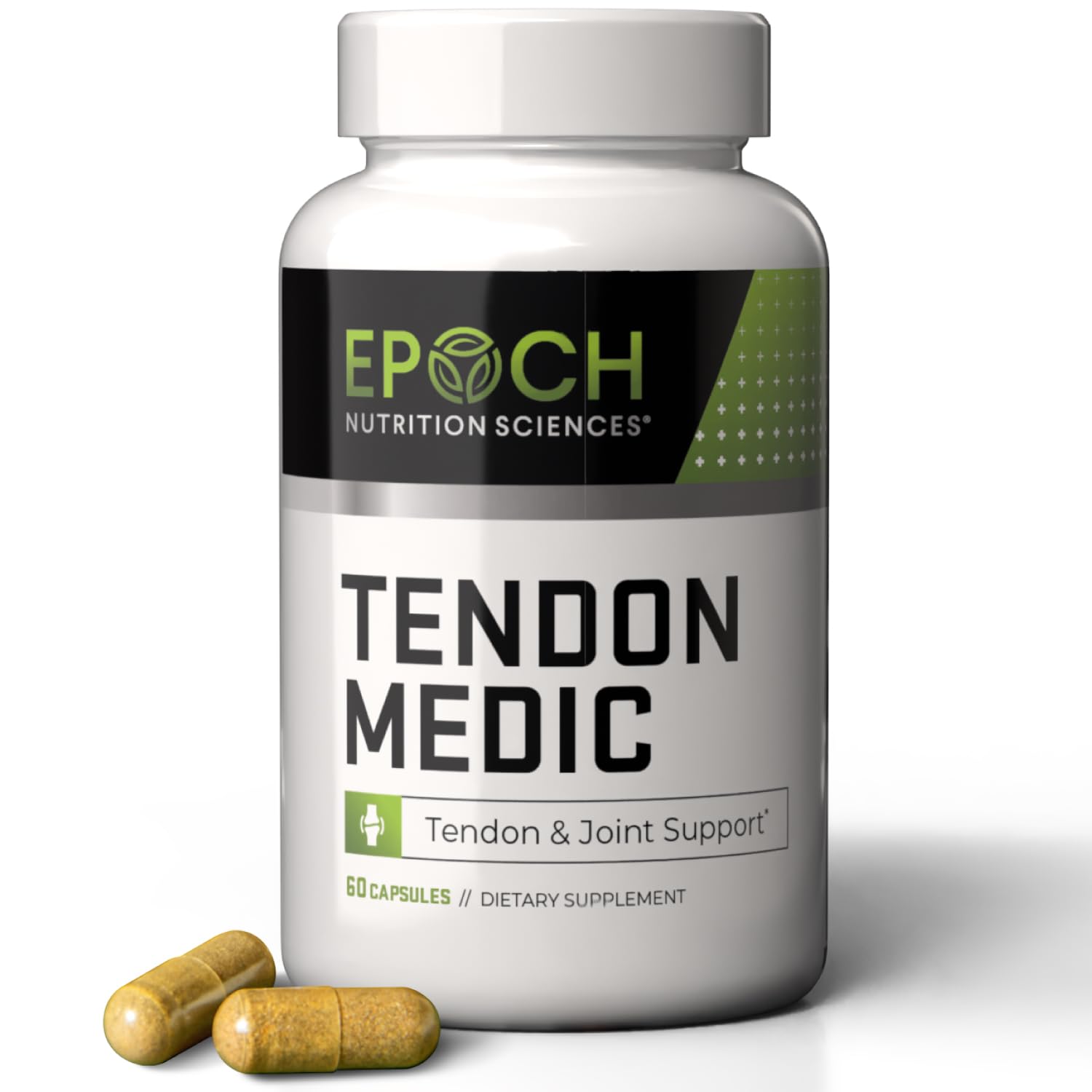 Epoch Tendon Medic – bouteille pratique pour une prise quotidienne et mobilité.