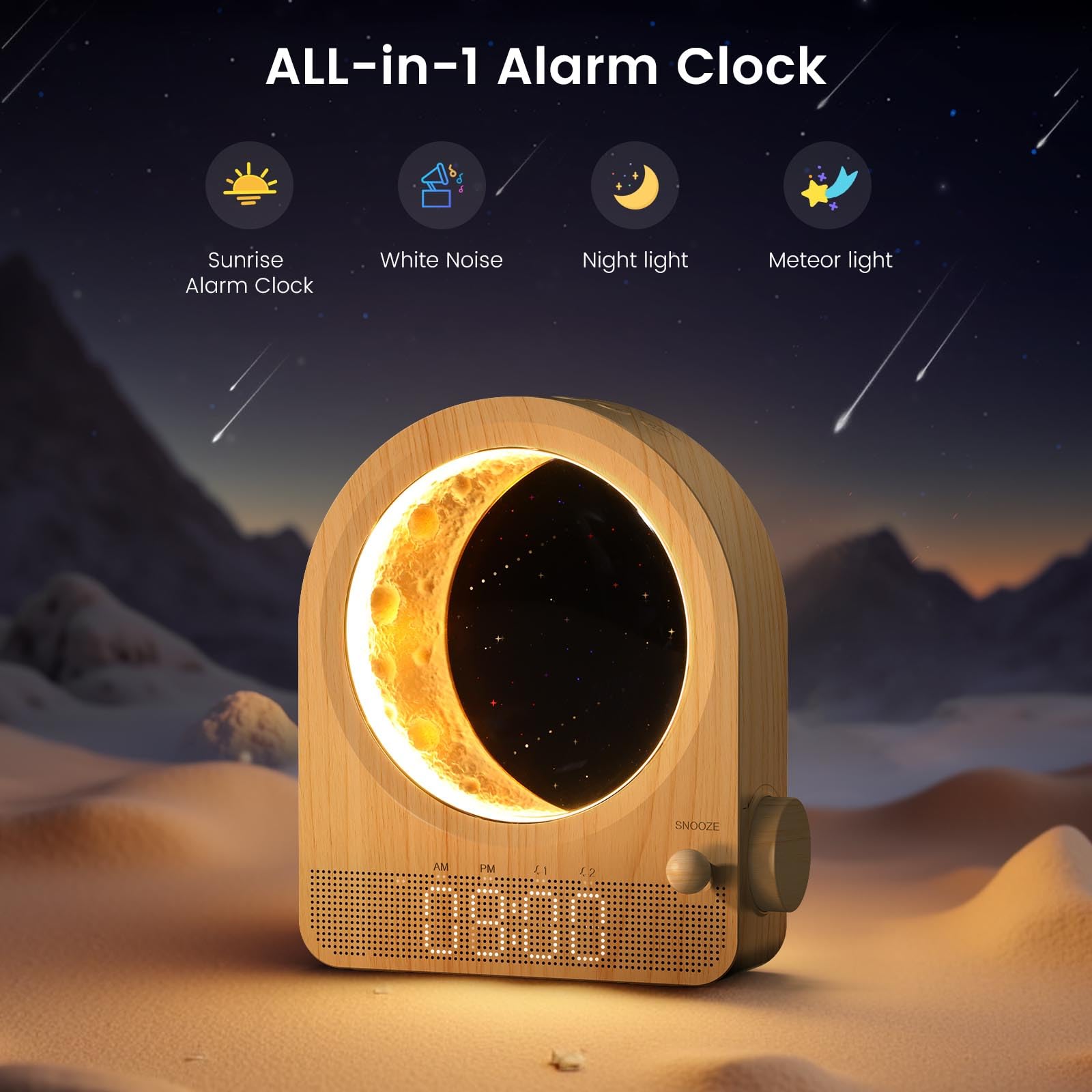 Epochleno : lumiere ambiante nuit pour creer une ambiance reposante.