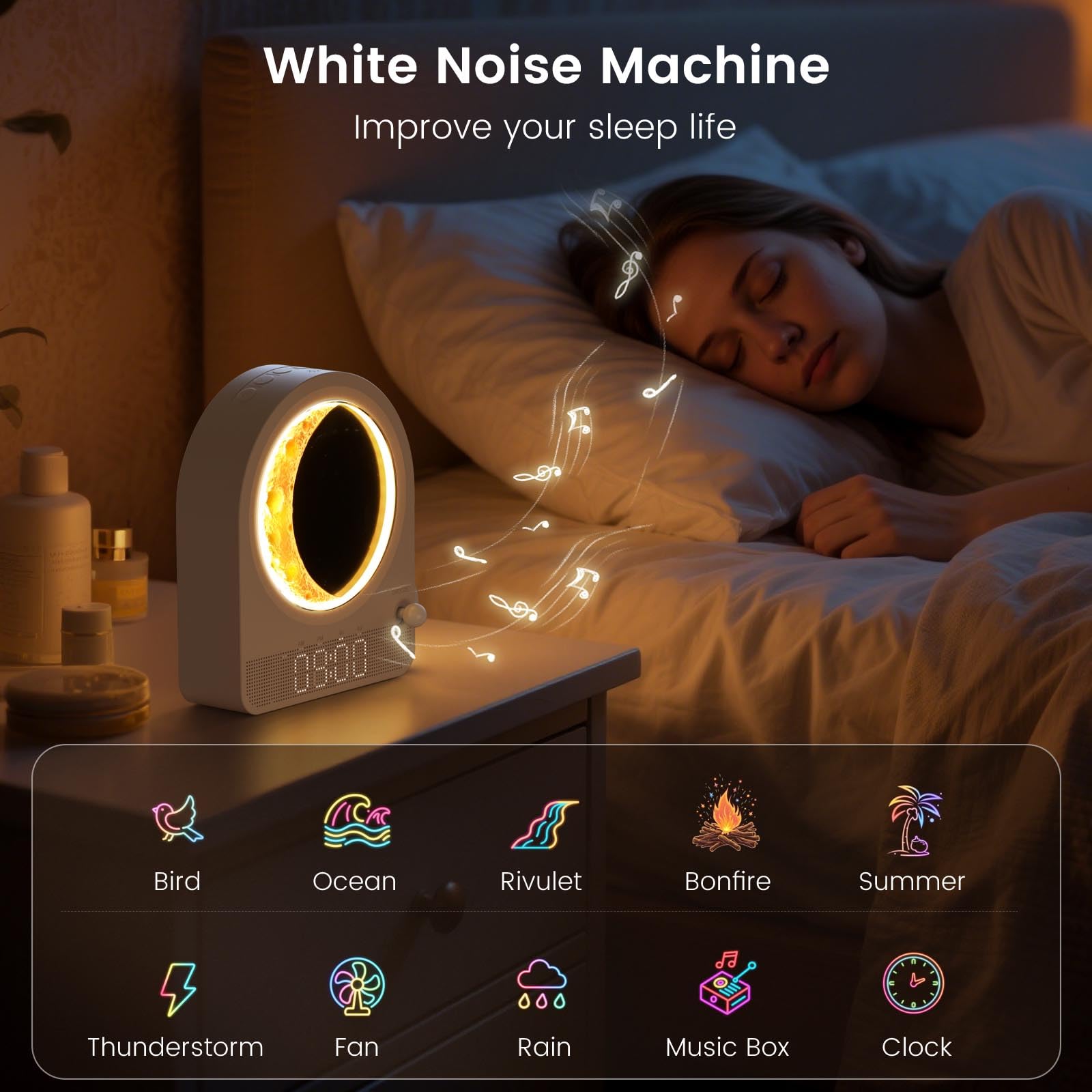 Epochleno sons apaisants: nature et bruits relaxants pour dormir mieux.