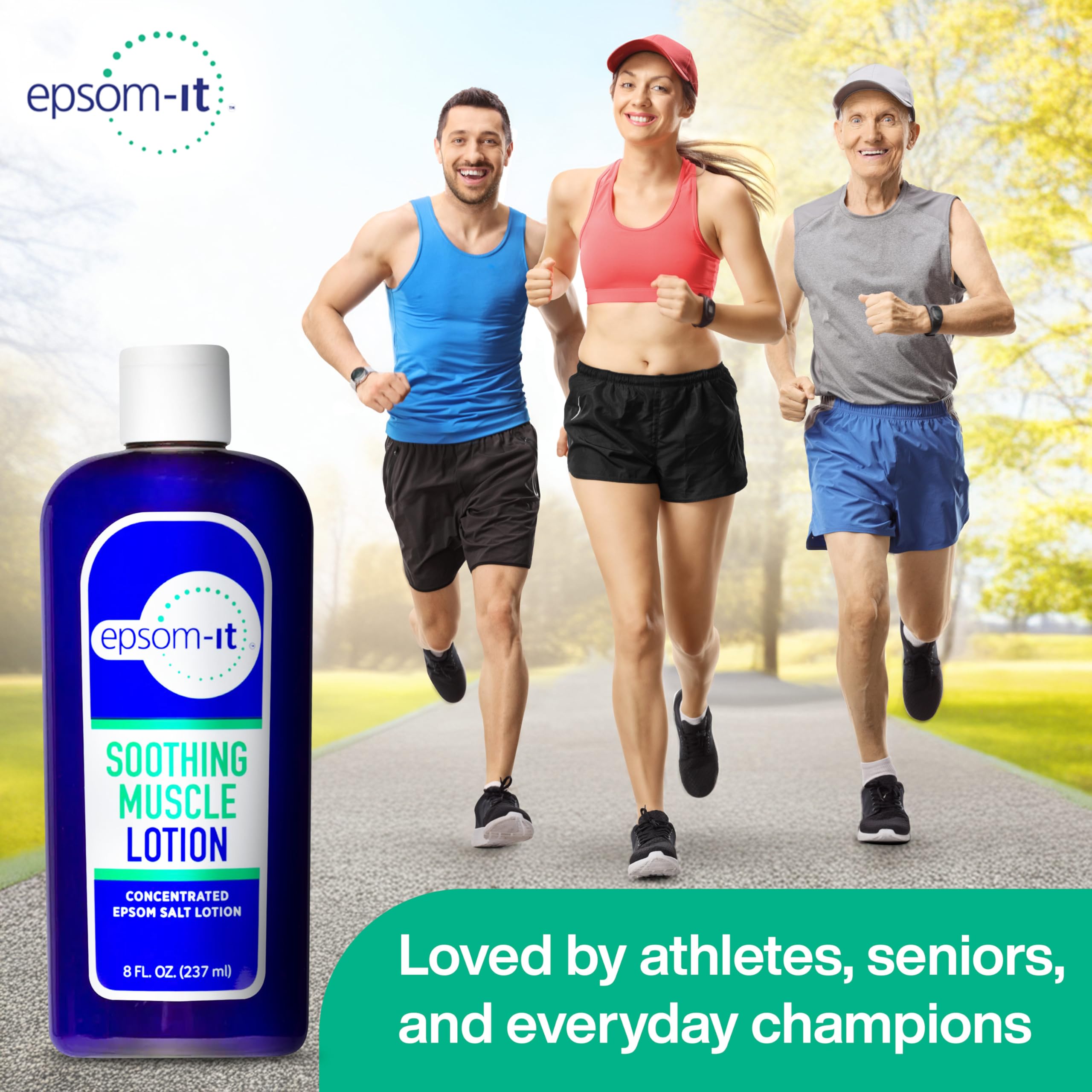EPSOM-IT lotion sans parfum, adaptée aux peaux sensibles.