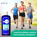 EPSOM-IT lotion sans parfum, adaptée aux peaux sensibles.