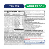 Equate 50+ fiche nutrition: détails sur les vitamines et minéraux.
