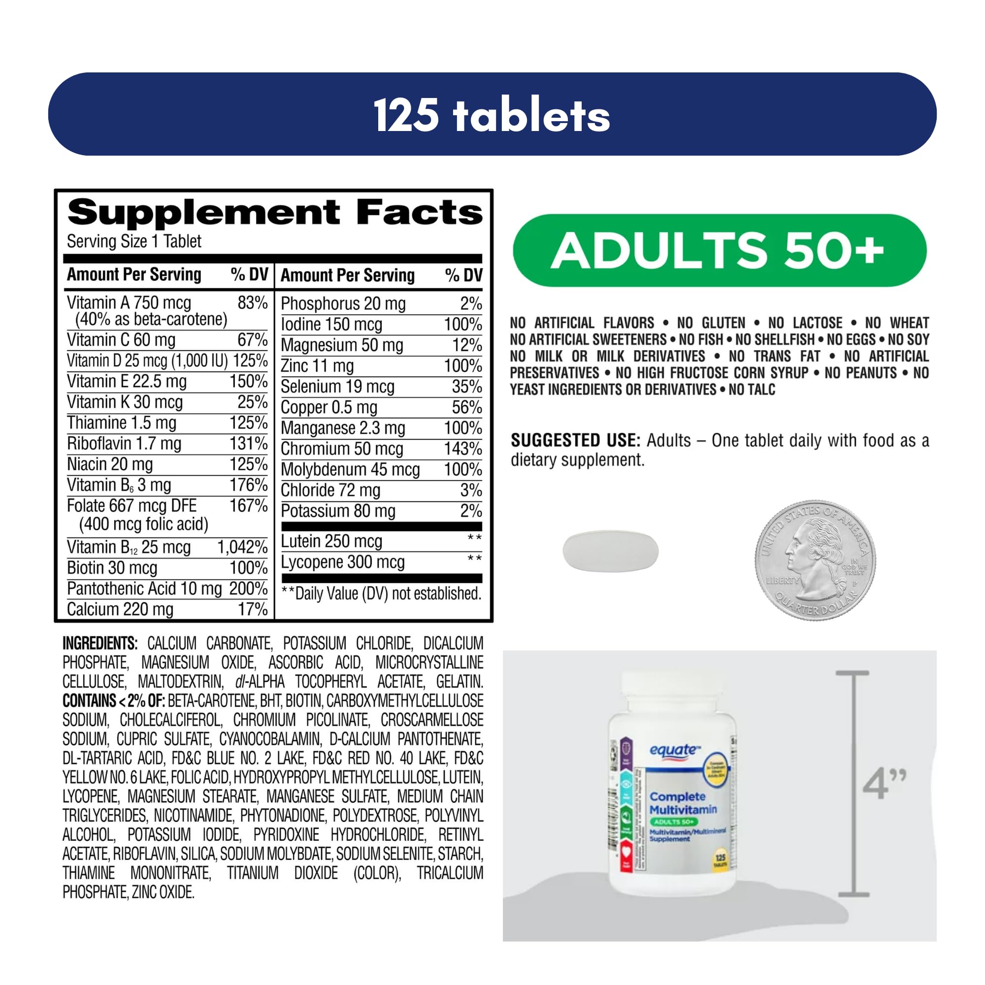 Equate 50+ vitrine magasin: ligne en rayon facilitant le choix santé.