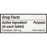 Equate Cimétidine 200 mg – format compact facile à transporter.