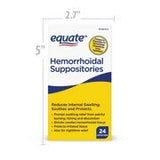 Equate suppositoires hémorroïdaires – 72 unités au total pour prolonger l'utilisation
