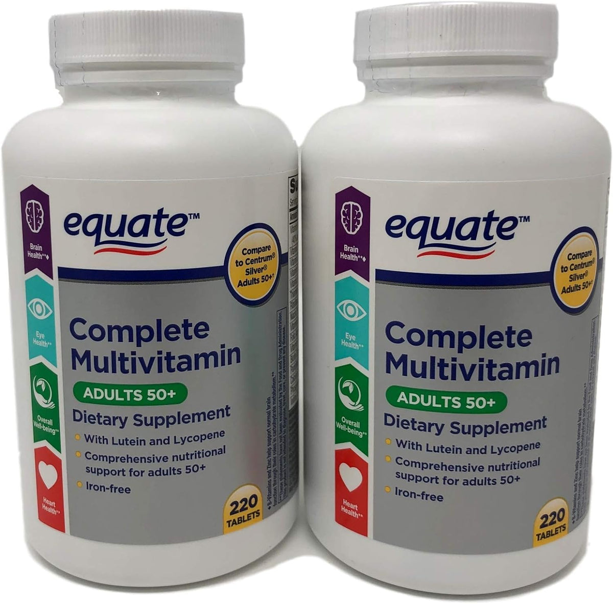 Bouteille Equate Mature 50+ prête pour une routine quotidienne simple.