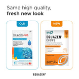 Equazen Eye Q Chews : gommes fraise en gros plan, texture agréable.