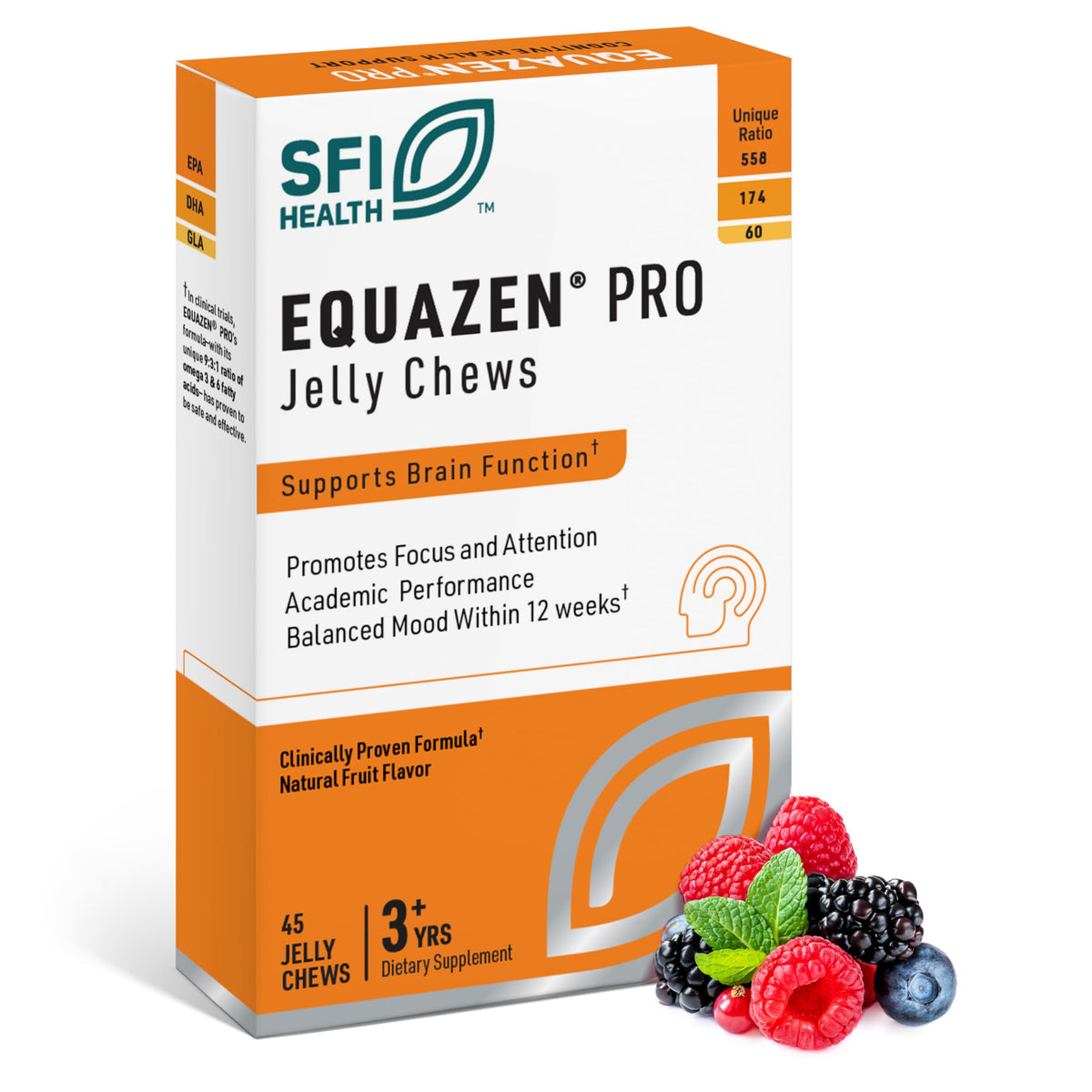Equazen Pro Gommes Poisson, texture agréable et soutien potentiel à la concentration.