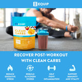 Equip Clean Carbs offre antioxydants naturels pour soutenir la vitalité quotidienne.
