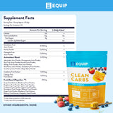 Equip Clean Carbs soutient l'immunité grâce à des nutriments clés et fruits variés.