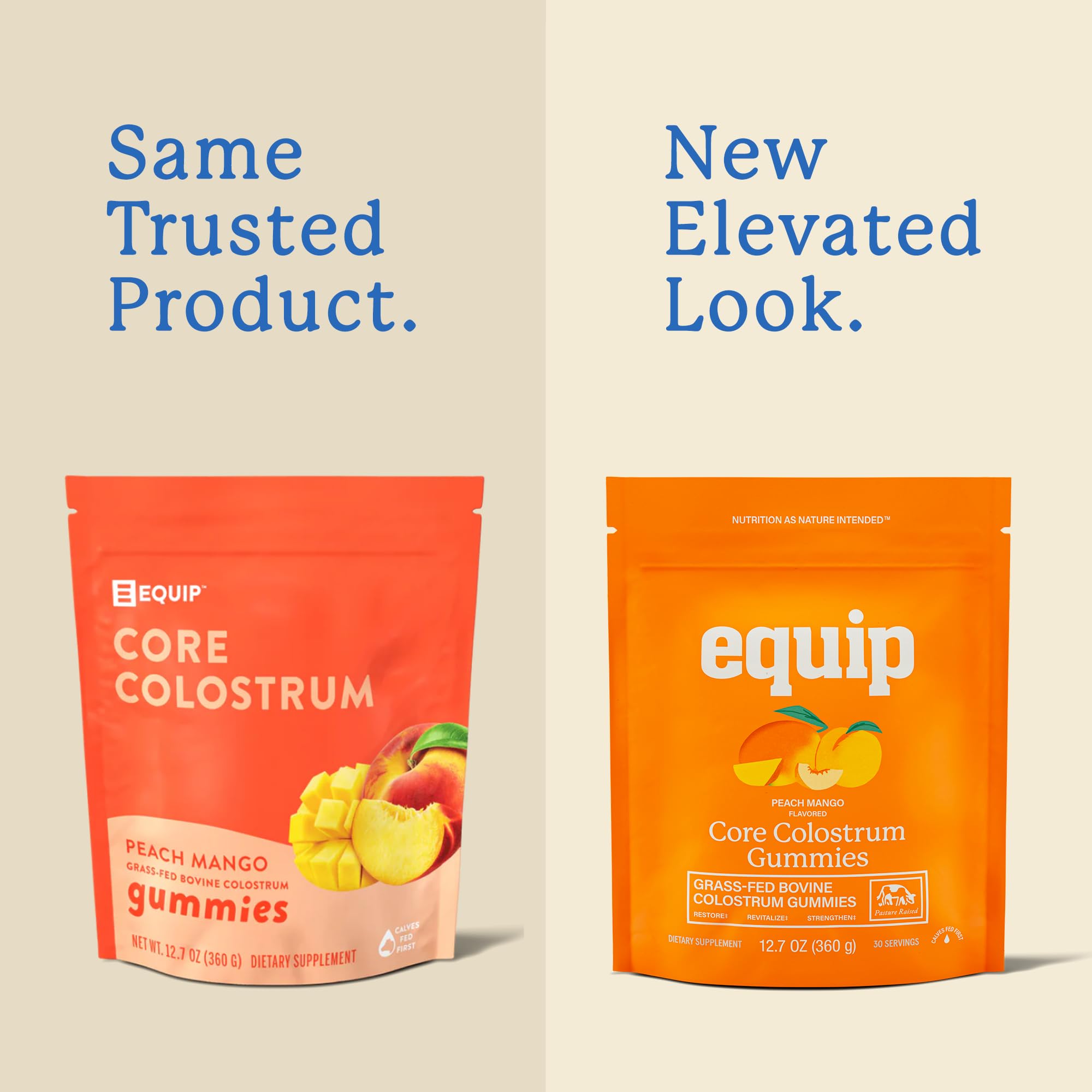 Gommes Equip Colostrum Bovin dans le pot, texture agréable et dosage facile.
