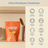 Utilisation quotidienne simplifiée avec les gommes Colostrum Bovin Equip.