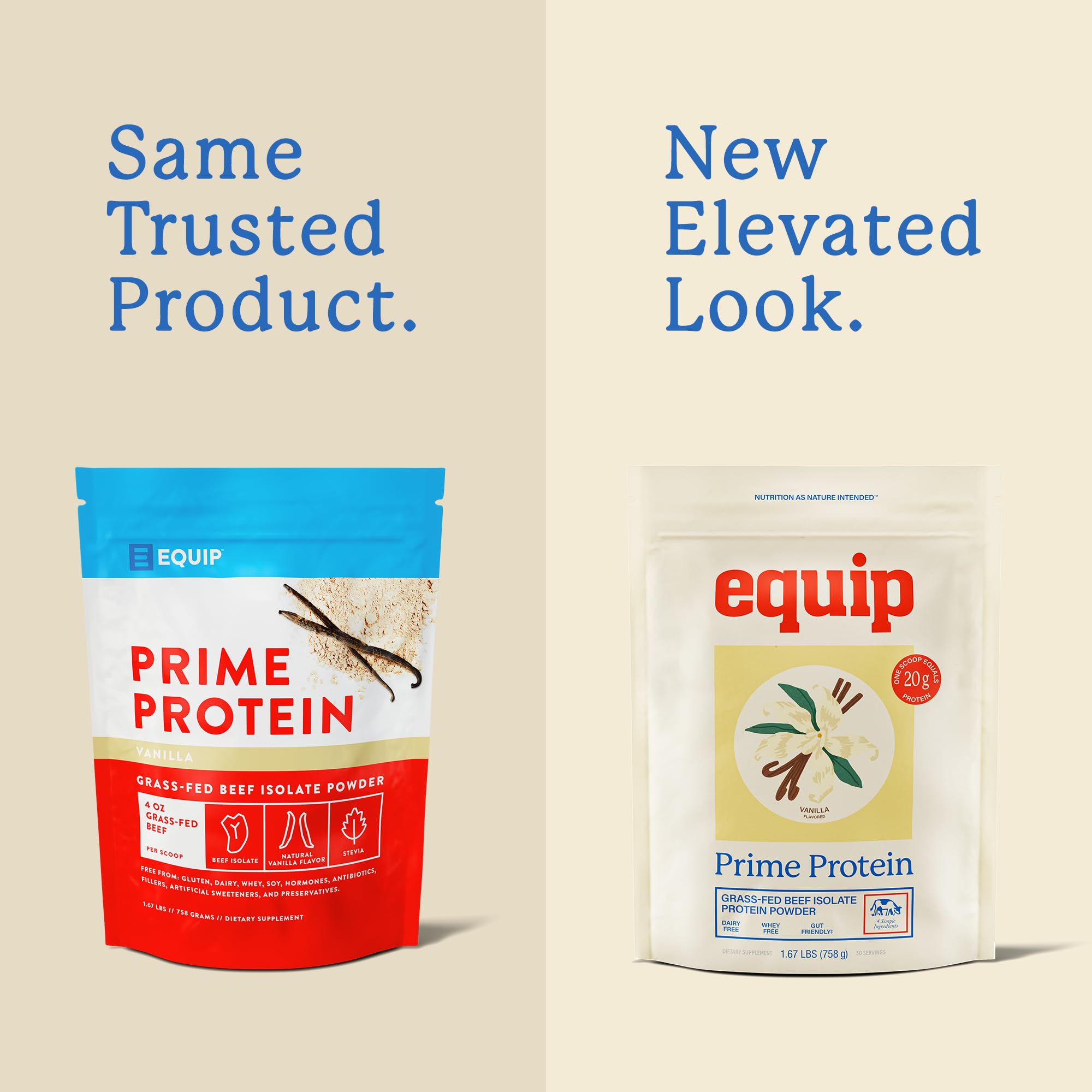Equip Prime Protein bouteille vanille, protéine bovine pure