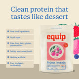 Equip Prime Protéine Fraise – ingrédients naturels et sans additifs