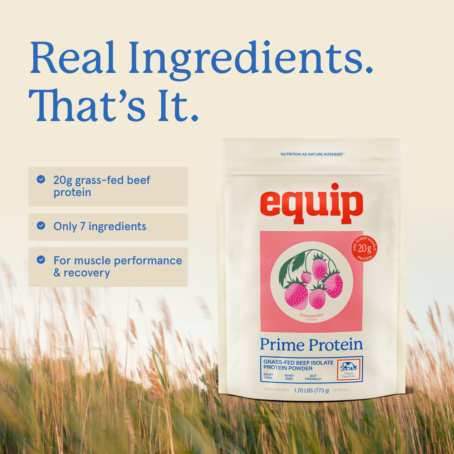 Equip Prime Protéine Fraise – goût fruité authentique et agréable