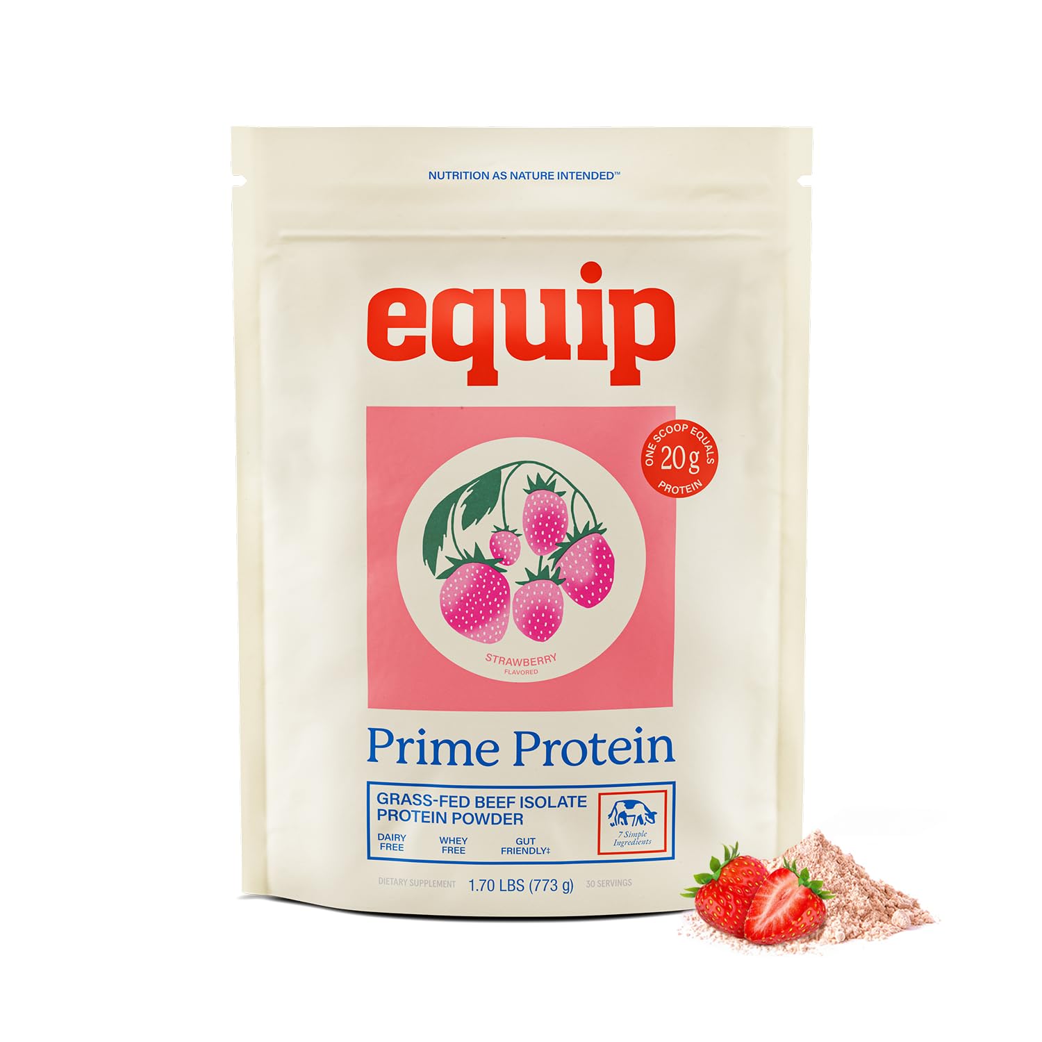 Equip Prime Protéine Fraise – shake riche en protéines après l’effort