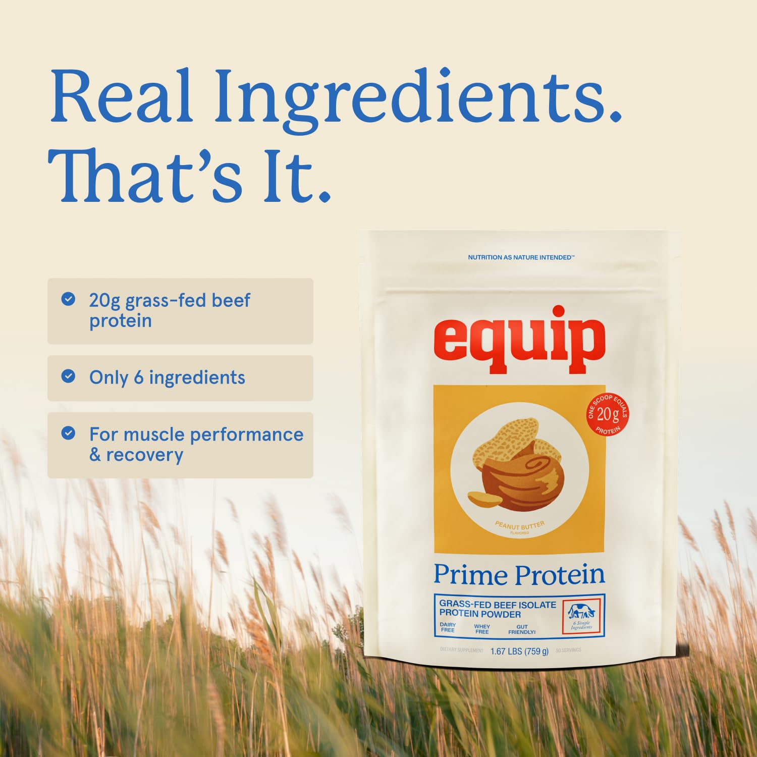Equip Prime Protein Poudre saveur vanille: parfait dans smoothies protéinés.