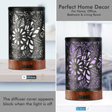 Diffusion ultrasonique 150 ml, aromathérapie douce et silencieuse.