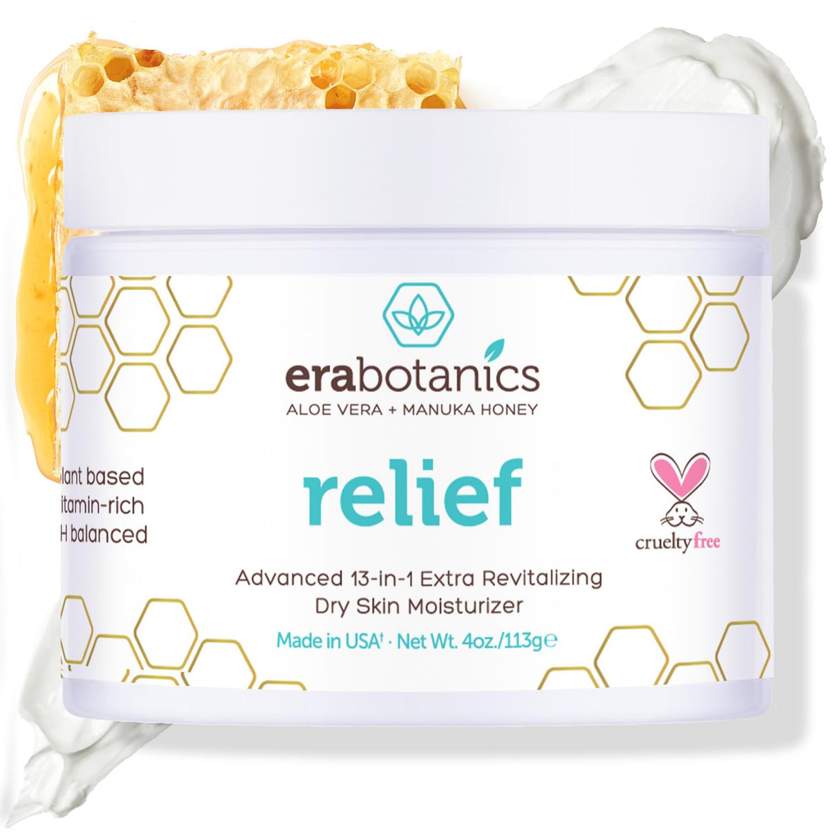 Era Organics flacon crème pour eczéma et dermite apaisant.
